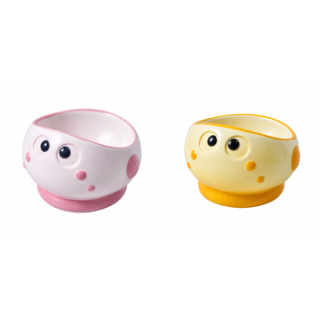 Little Crybaby Ceramic Pet Bowl | clean white multi-variant SKU hero | complete variant set | DETERMINISTIC_COMPOSITE