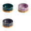 Elegant Ceramic Pet Bowl with Oak Base | clean white multi-variant SKU hero | complete variant set | DETERMINISTIC_COMPOSITE