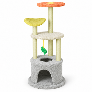 Hero | ZEZE Aidola Flower House Cat Tree | square clean product image