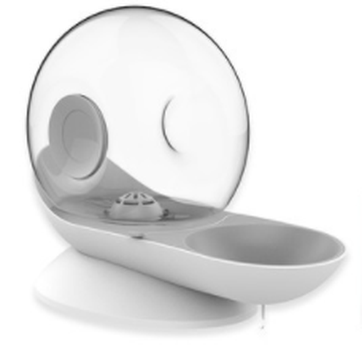 White and grey AIWO automatic pet water fountain