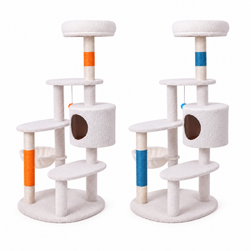 Hero | ZEZE White Cream Style Cat Tree Plus | square clean product SKU image