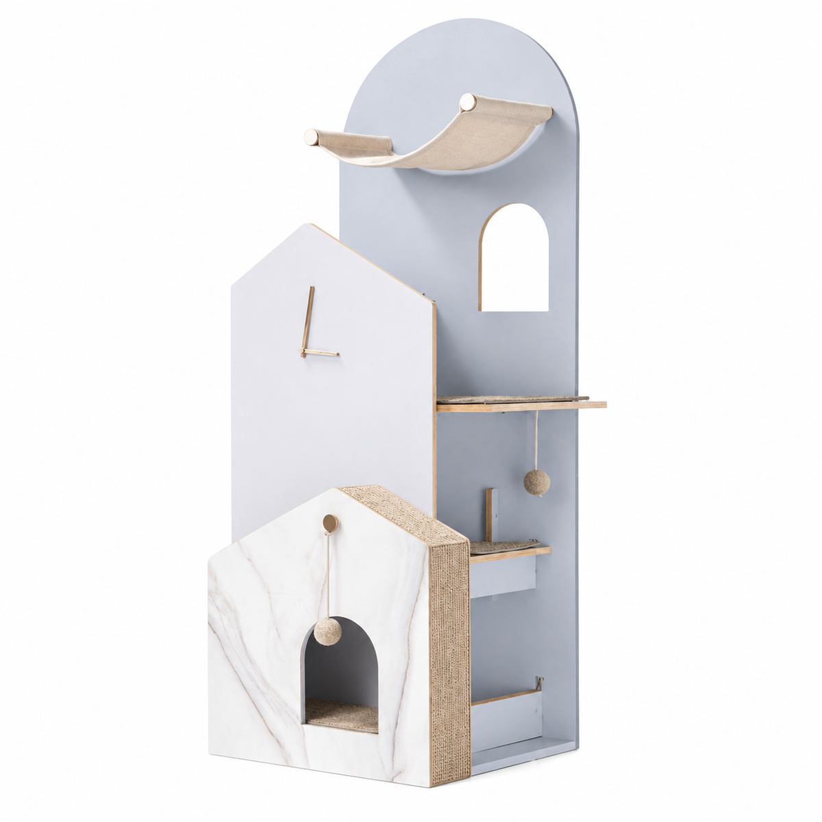 Hero | Furrytail Cat Time Cat Tree | square clean product SKU image