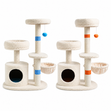 Hero | ZEZE White Cream Style Cat Tree | square clean product SKU image