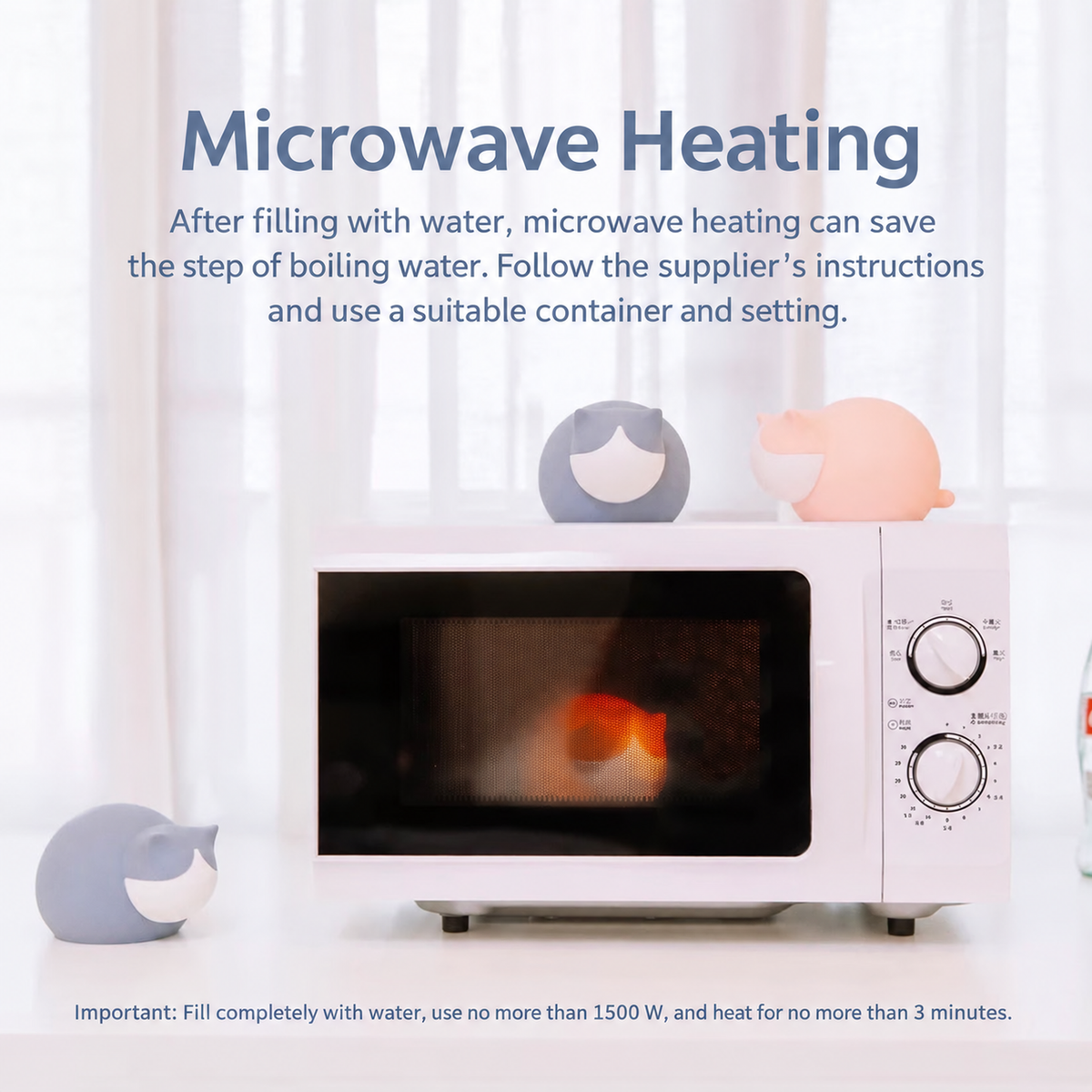 SOURCE REVISION | LOP cat-shaped hot and cold water bag | source-09 | Microwave heating guidance | English revision v3