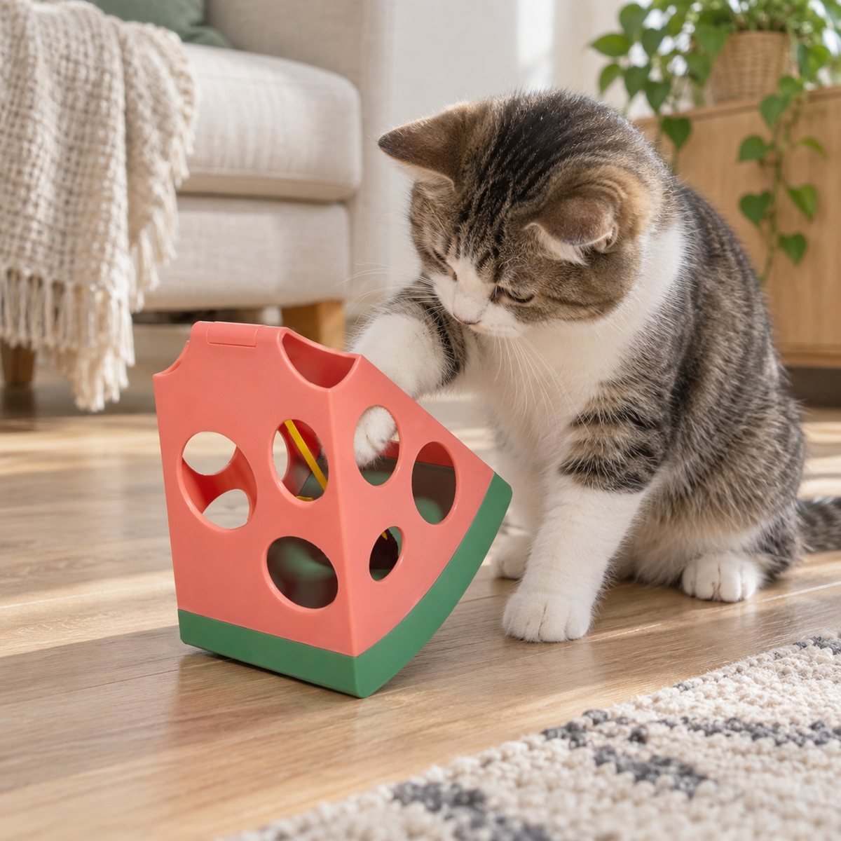 FOFOS Magic Watermelon interactive cat toy - source detail module 4
