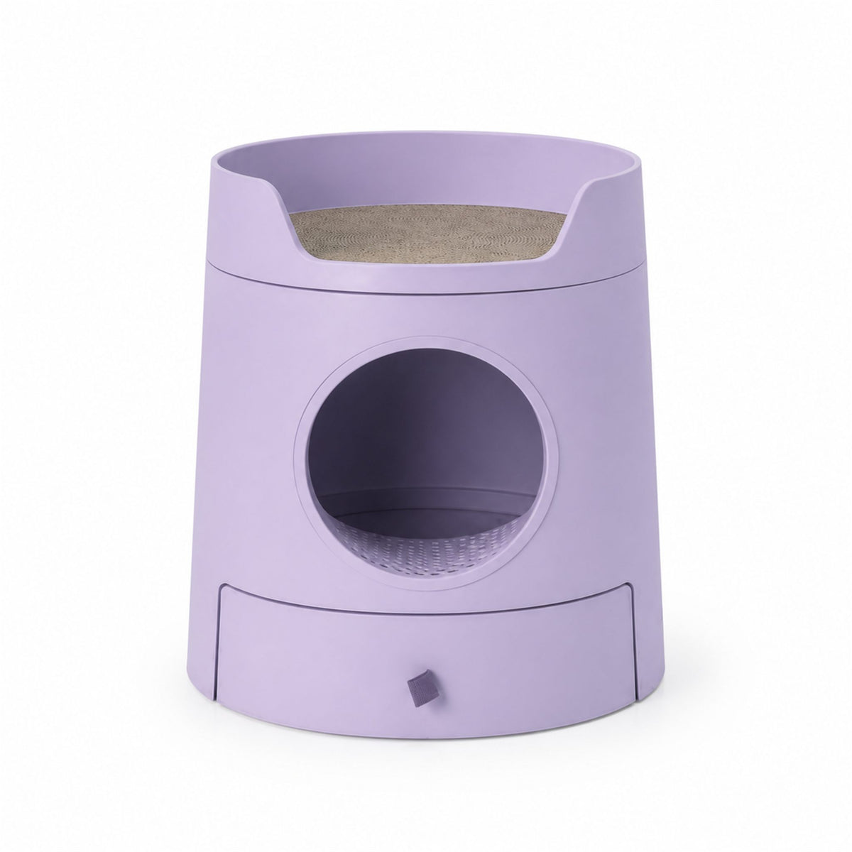 MAYITWILL Cat Castle Semi-Closed Litter Box - Lilac Purple SKU image [Gallery: Lilac Purple]