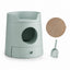 MAYITWILL Cat Castle Semi-Closed Litter Box - Morandi Green set SKU image [Gallery: Morandi Green]