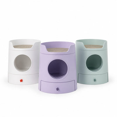 MAYITWILL Cat Castle Semi-Closed Litter Box - three-colour SKU hero
