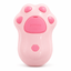 Pink cat-paw pet bathing and massage brush - white background product hero