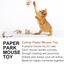 Catnip paper mouse toy - product overview and catnip toy details