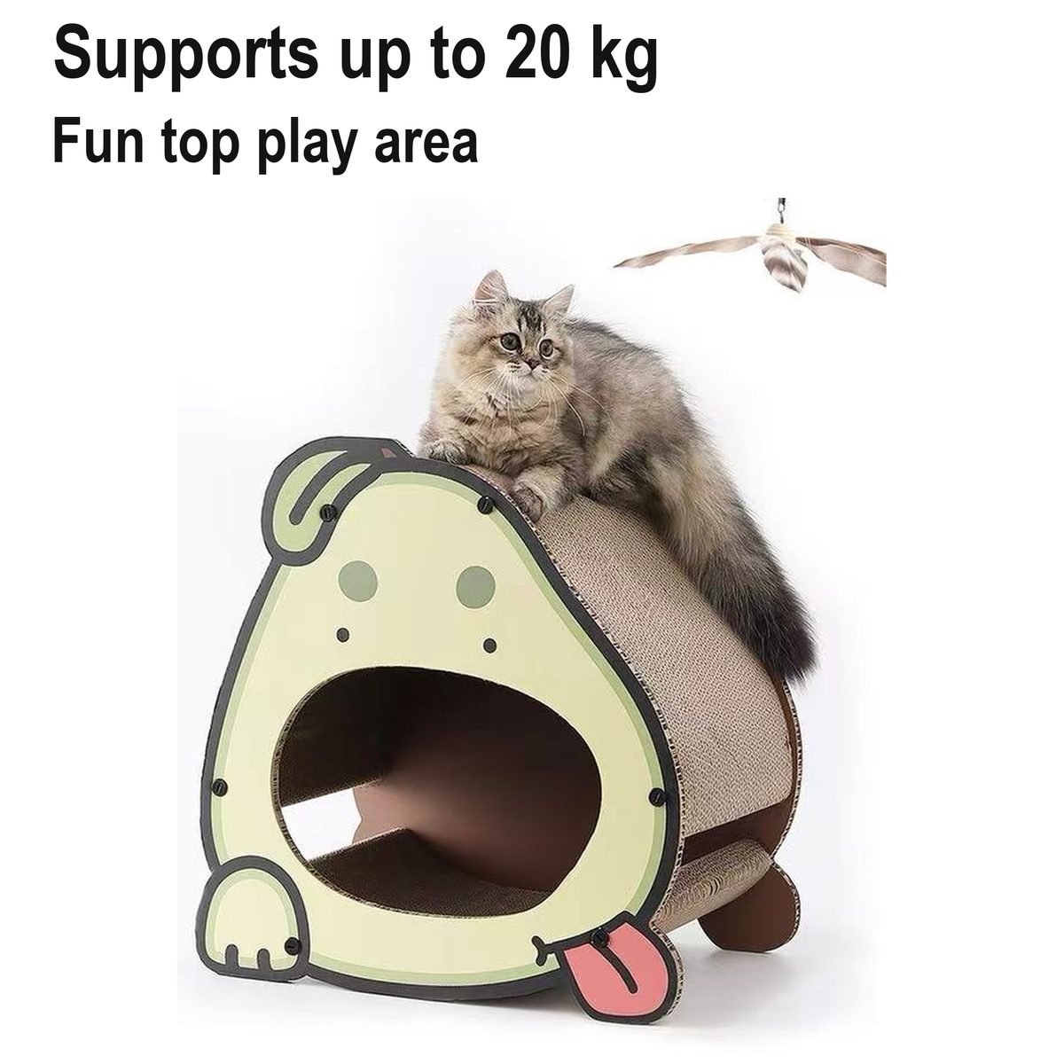 Avocado cat scratcher house source 01 [Revision: English, glyph-height corrected-v3]