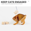 Catnip paper mouse toy - soft plush design details