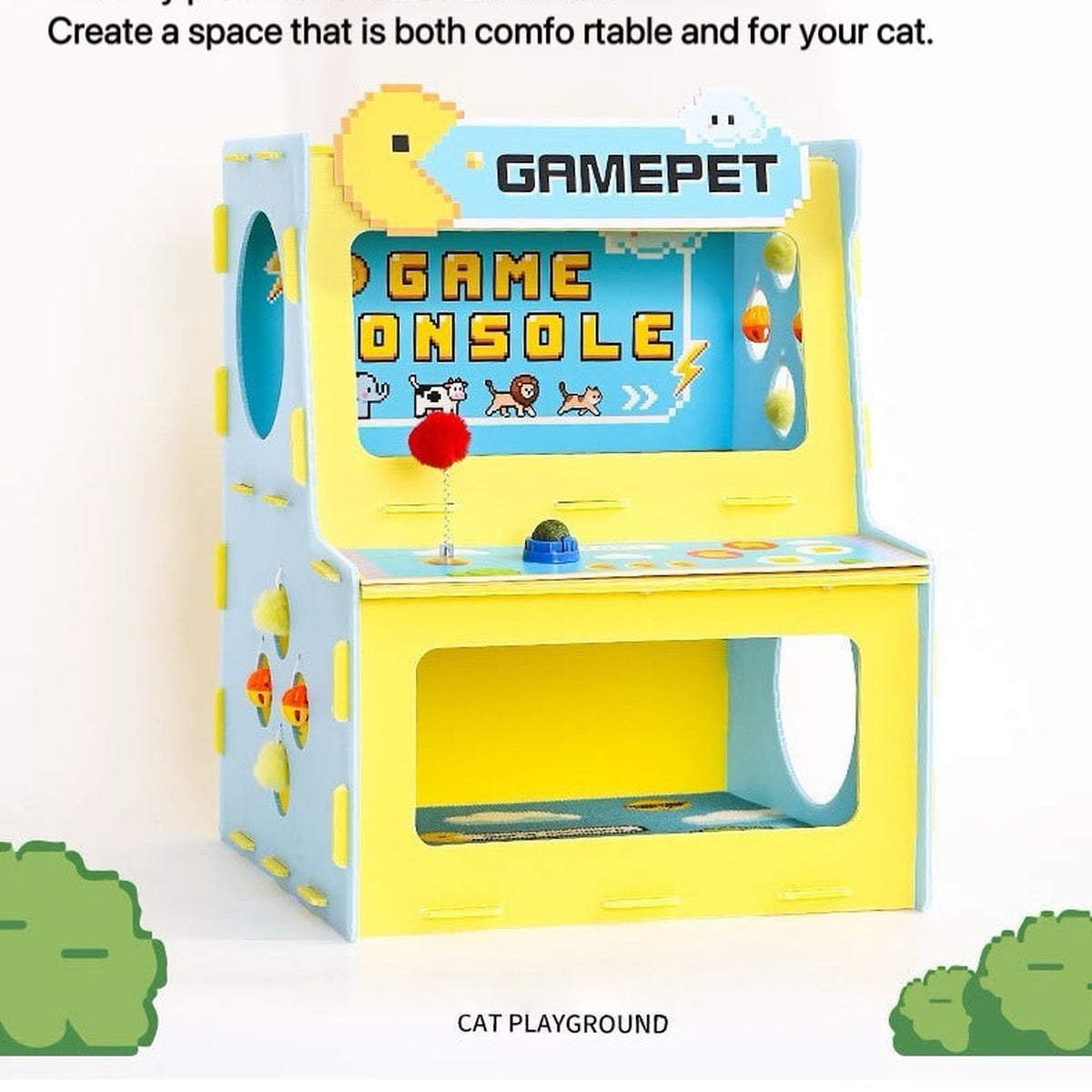 REVISED | Retro Pixel Arcade Cat Scratcher Station gallery revision 03 [Gallery: Comparison]