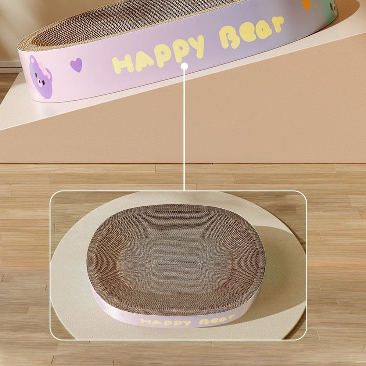 REVISED | Gradient Oval Cat Scratcher Lounge gallery revision 05 [Gallery: Comparison]
