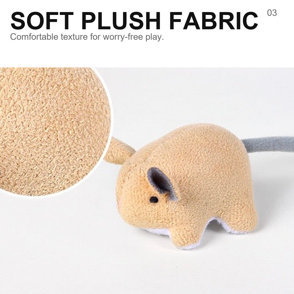 Catnip paper mouse toy - material and construction details