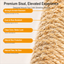 Cat scratching mat with textured sisal surface for scratching and stretching