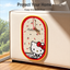 Hello Kitty cat scratching mat wall placement in a home interior