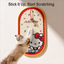 Hello Kitty sisal scratching mat with woven surface and red trim