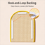 Cat scratching mat with Velcro-style back fastening detail