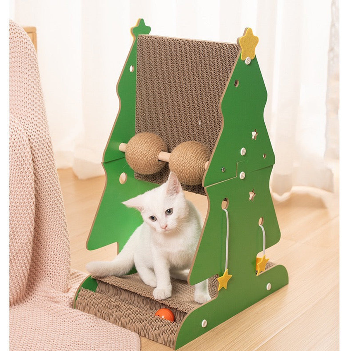 REVISED | Christmas Tree Cat Scratching Post with Sisal Balls gallery revision 10 [Gallery: Comparison]