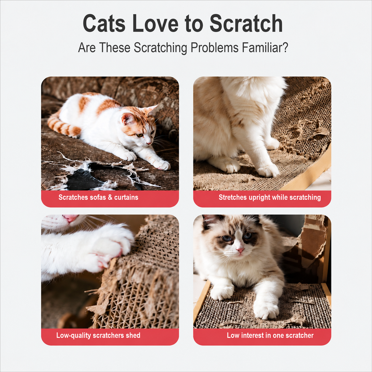Hello Kitty sisal cat scratching mat cat use examples and design details