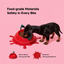 VETRESKA Cat Food Bowl Dog Water Feeding Bowl Dishes Non-Slip Mat Medium Small Dog Juicy Tangerine | detail image 7 | square correction | FULL_FRAME_OUTPAINT_TEXT_LAYOUT_REBUILD | 20260919-v2