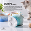 Raised Tilted Ceramic Cat Bowl - Cute Elevated Slanted Shallow Angled Cat Dish - Personalized Pet Feeder for Food Feeding - Ergonomic Anti Vomiting Whisker Fatigue - Size for Cat and Small Dog | detail image 5 | square correction | FULL_FRAME_OUTPAINT_TEXT_LAYOUT_REBUILD | 20260919