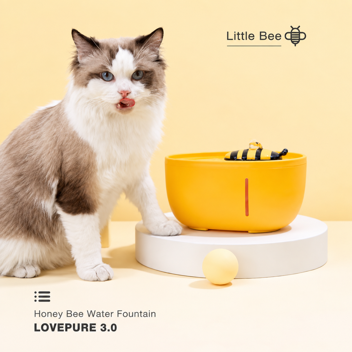 Little Bee Pet Water Fountain | detail image 11 | square correction | FULL_FRAME_OUTPAINT_TEXT_LAYOUT_REBUILD | 20260919