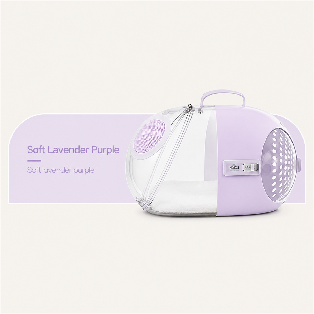 MOBOLI Capsule Pet Carrier Purple variant image [Gallery: Purple]