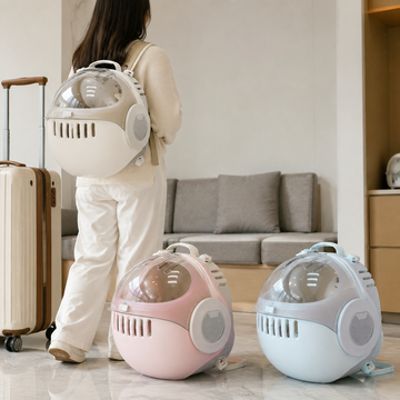 MOBOLI WE Pet Travel Backpack Carrier shared lifestyle scene [Gallery: Shared]