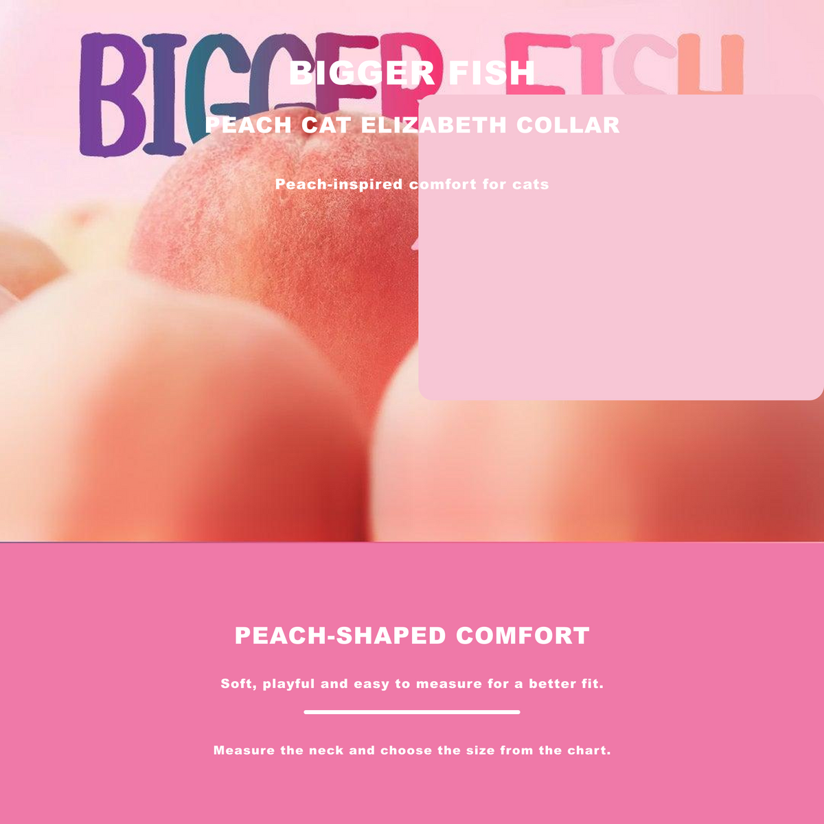 Bigger Fish peach cat Elizabeth collar - peach-inspired product cover