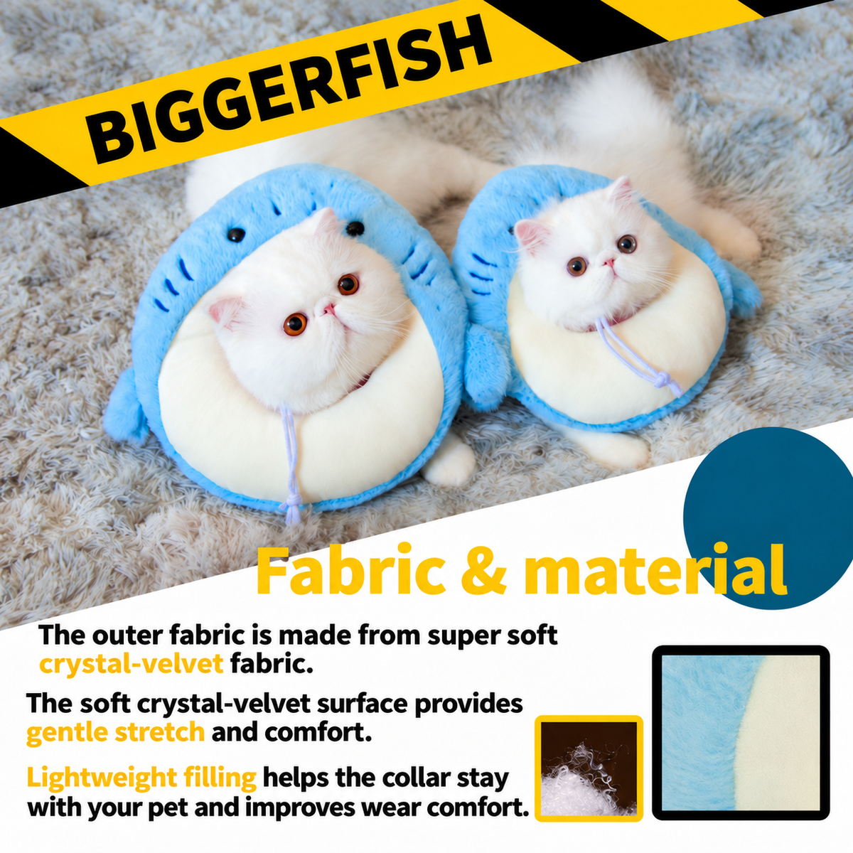 Bigger Fish Shark Elizabeth Collar - English translated detail module 3