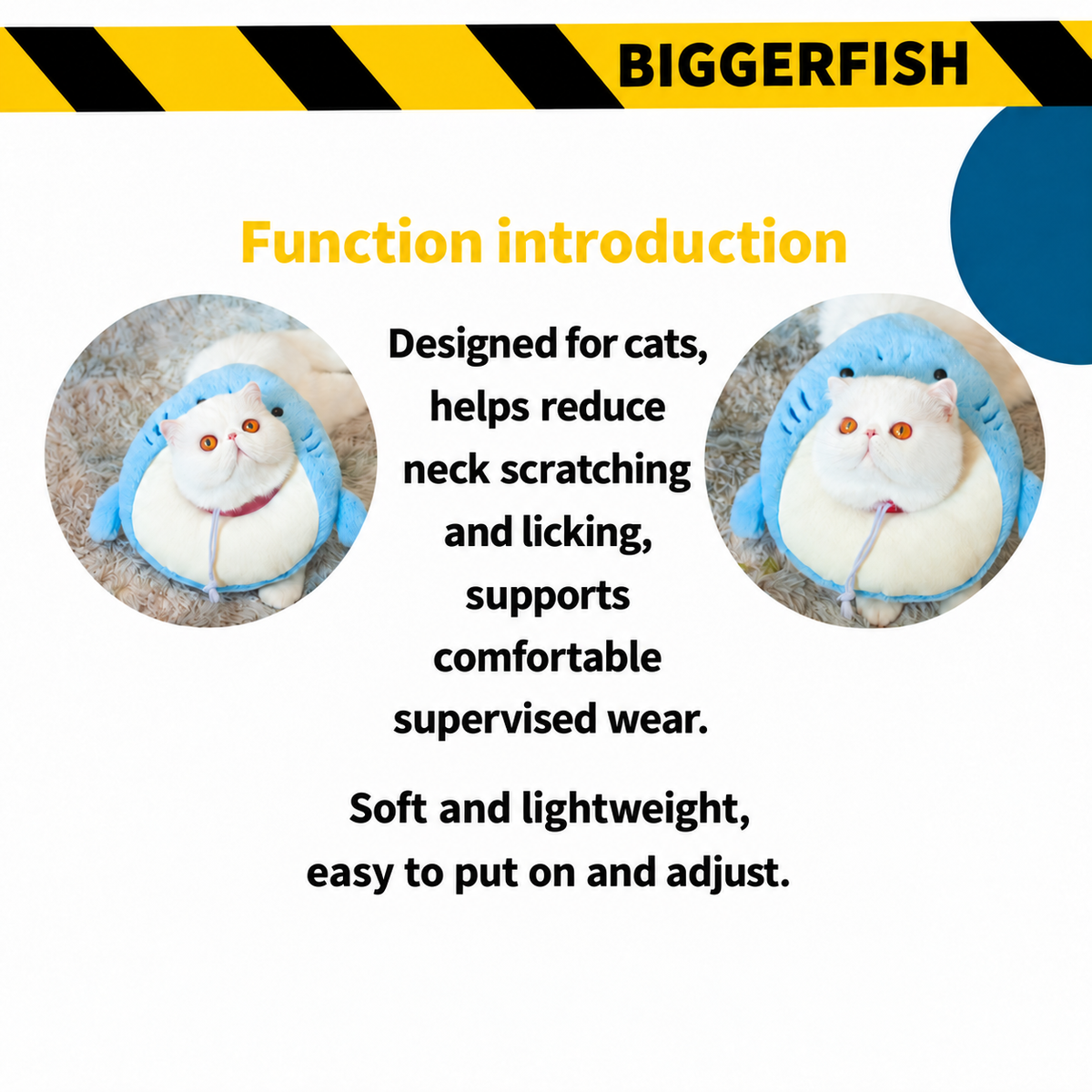 Bigger Fish Shark Elizabeth Collar - English translated detail module 4