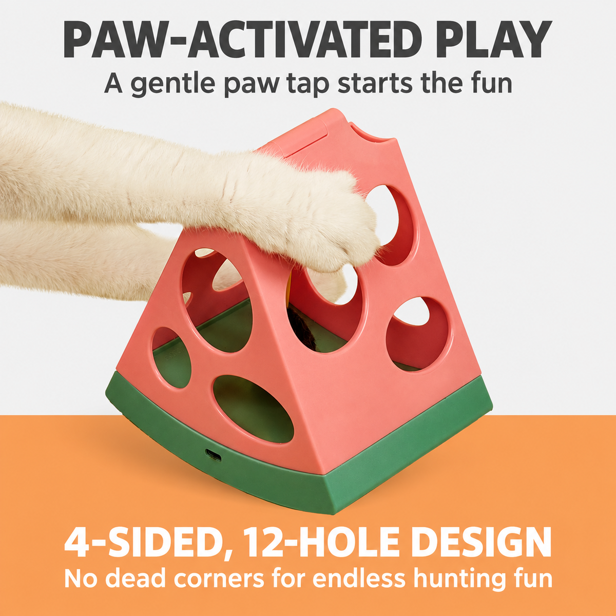 FOFOS Magic Watermelon interactive cat toy - English detail module 6