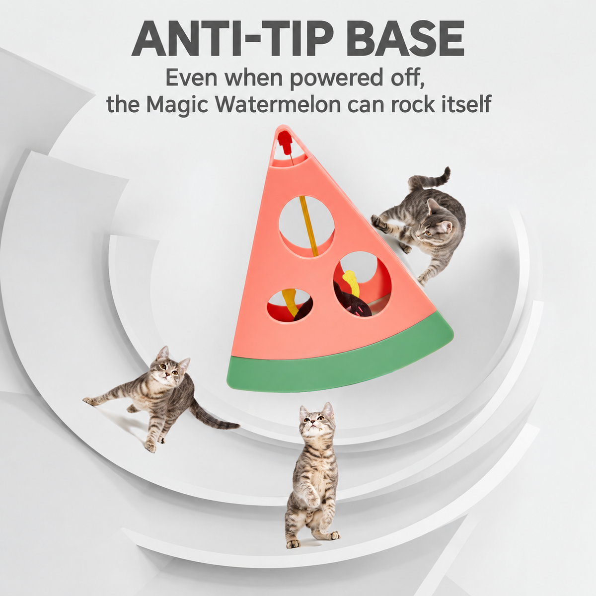 FOFOS Magic Watermelon interactive cat toy - English detail module 8
