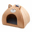 Navy Style Tent-Shaped Pet Bed clean SKU product image on white background