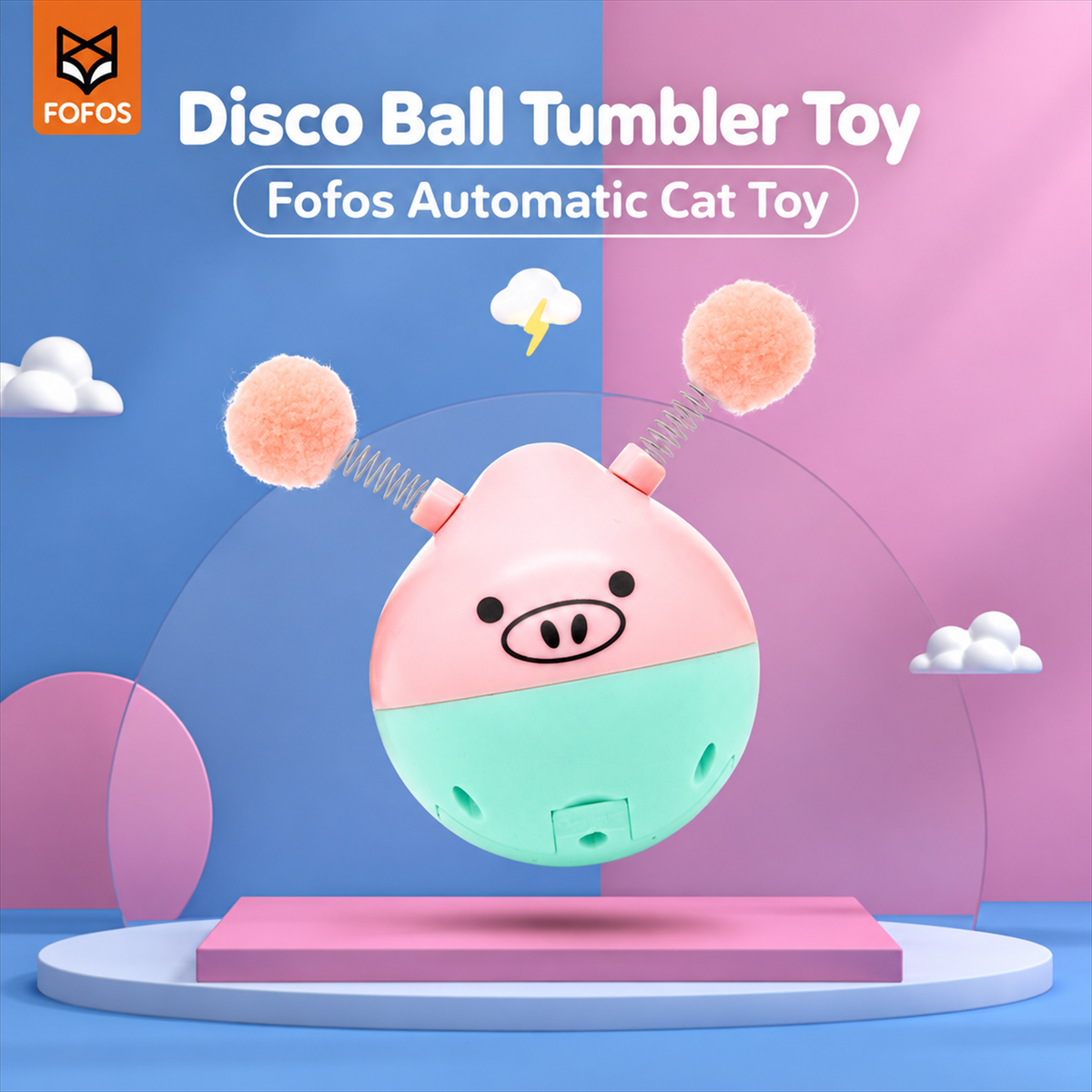 Fofos Disco Ball Tumbler Pig - English detail module 1-1
