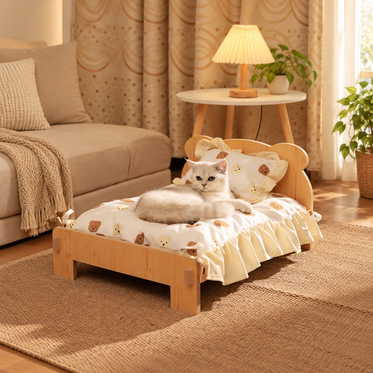 Customized Wooden Pet Bed Personalized Sleeping Habitat for Cat Dog or Rabbit | source image 06 | content-safe square revision | FULL_FRAME_OUTPAINT | textLayer=none | 20260920-v6