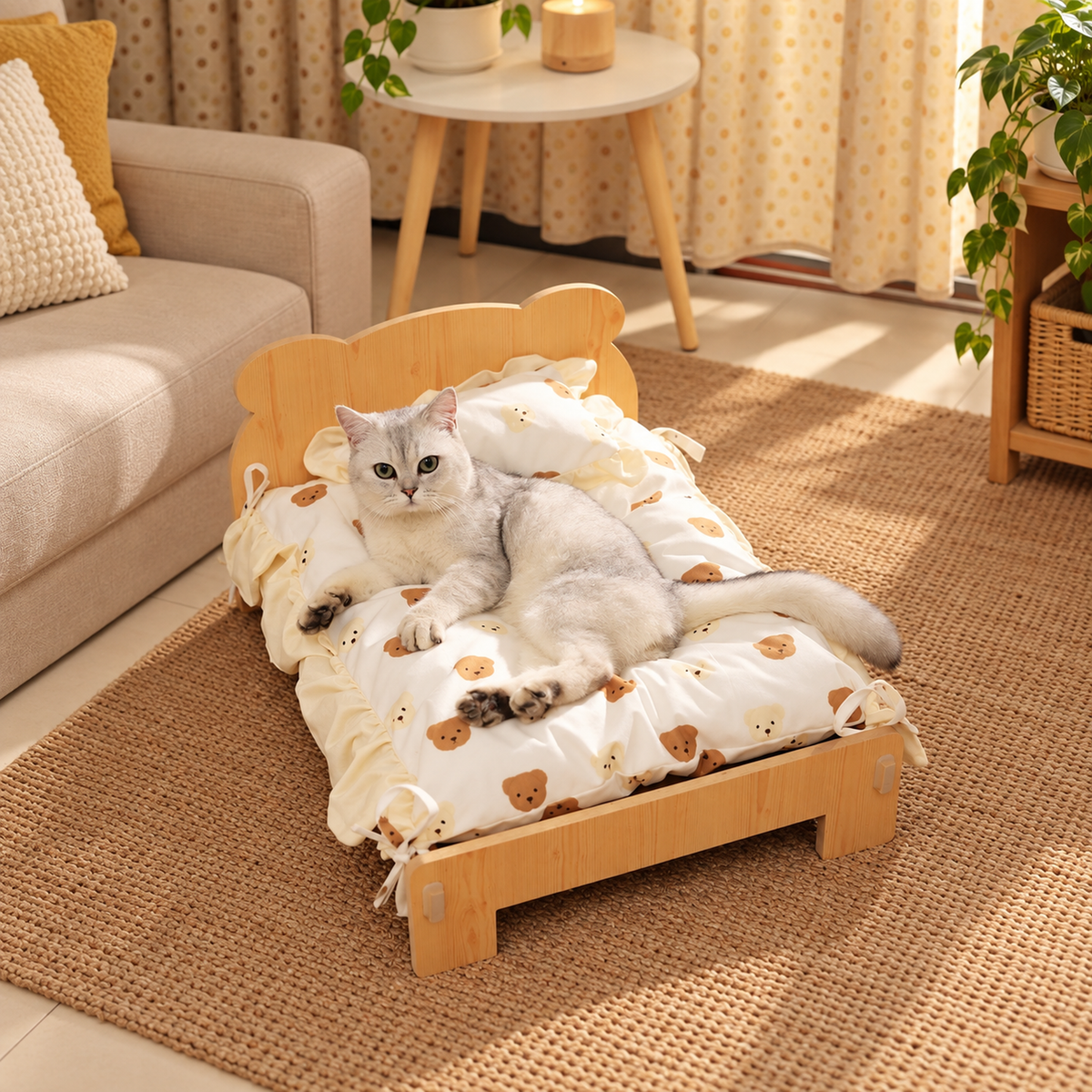 Customized Wooden Pet Bed Personalized Sleeping Habitat for Cat Dog or Rabbit | source image 07 | content-safe square revision | FULL_FRAME_OUTPAINT | textLayer=none | 20260920-v6