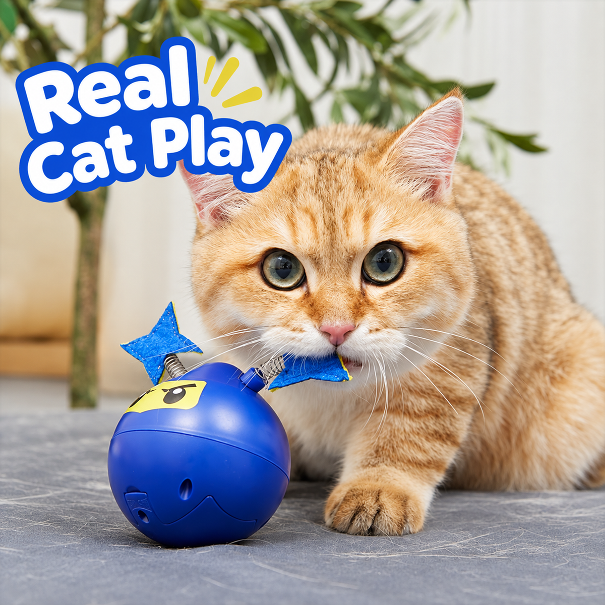Fofos Mr. Ninja automatic cat toy - English detail module 1-4