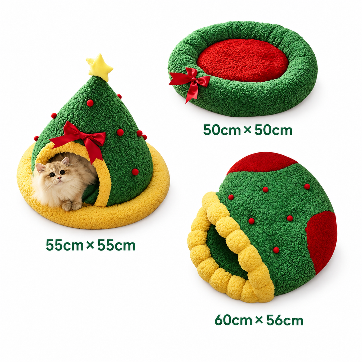 Christmas Pet Nest, Warm Winter Bed for Pets | source image 10 | content-safe square revision | TEXT_LAYOUT_REBUILD | textLayer=transparent-overlay-rebuilt | 20260920-v6