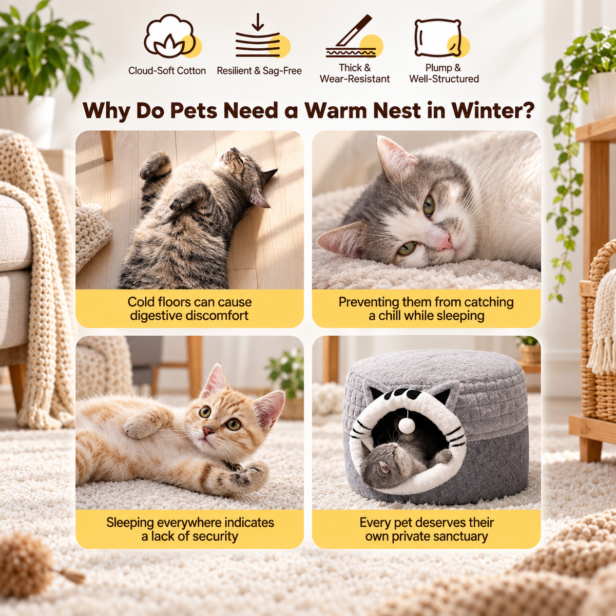 The Healing Rice Ball Pet Nest  PET BAD | source image 03 | content-safe square revision | TEXT_LAYOUT_REBUILD | textLayer=transparent-overlay-rebuilt | 20260920-v6