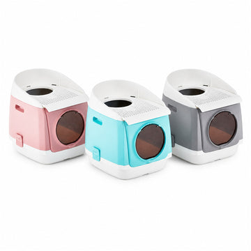 PAKEWAY TOMCAT litter box in Blue Pink and Grey