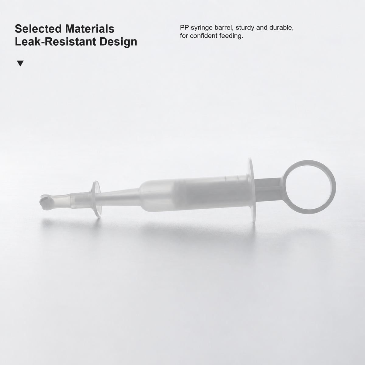PIDAN pet pill and liquid medicine feeder PP barrel full frame outpaint