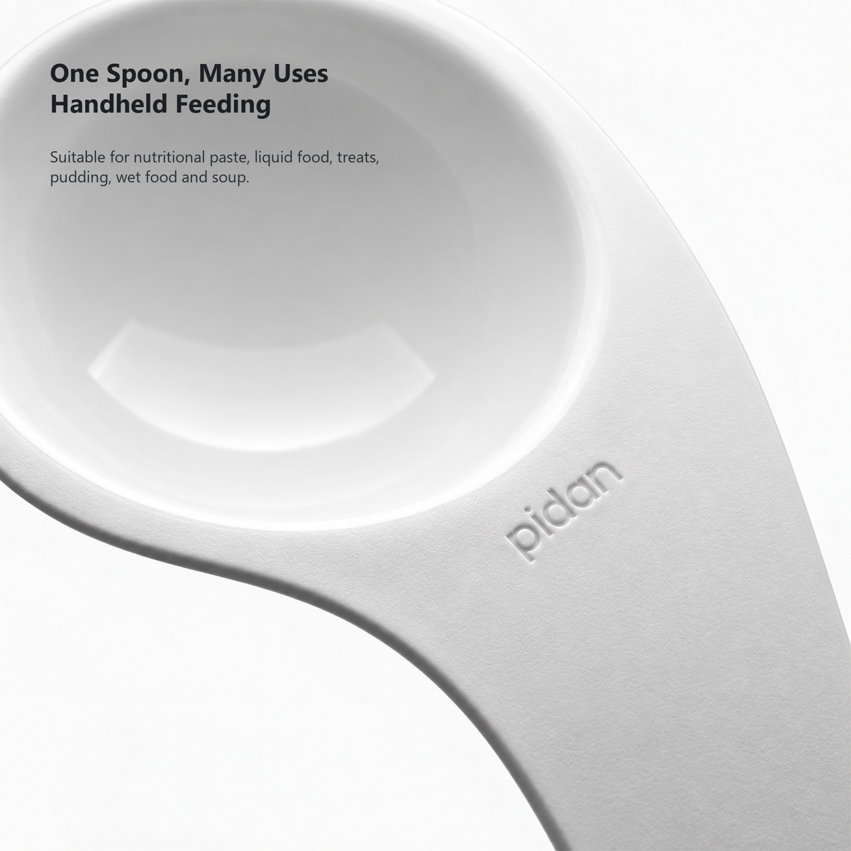 PIDAN Q-shaped cat feeding spoon multi-use feeding full frame outpaint