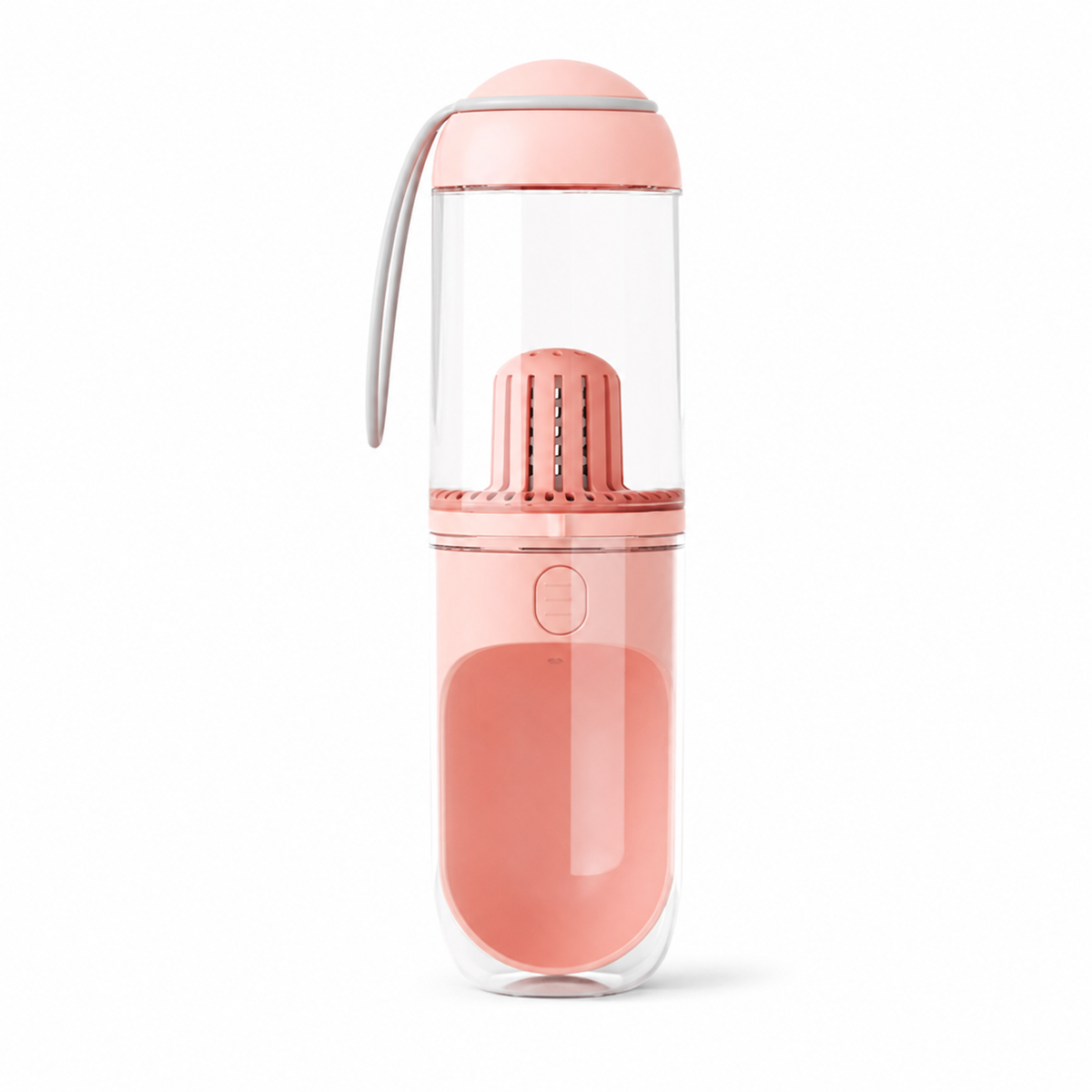 Aiwo 330 mL pet travel water bottle in Pink with improved edge visibility [Gallery: Pink]