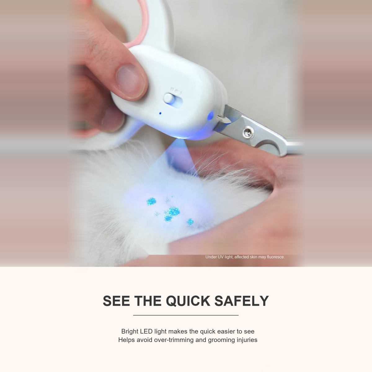 Corrected detail image 09 for LED cat nail scissors