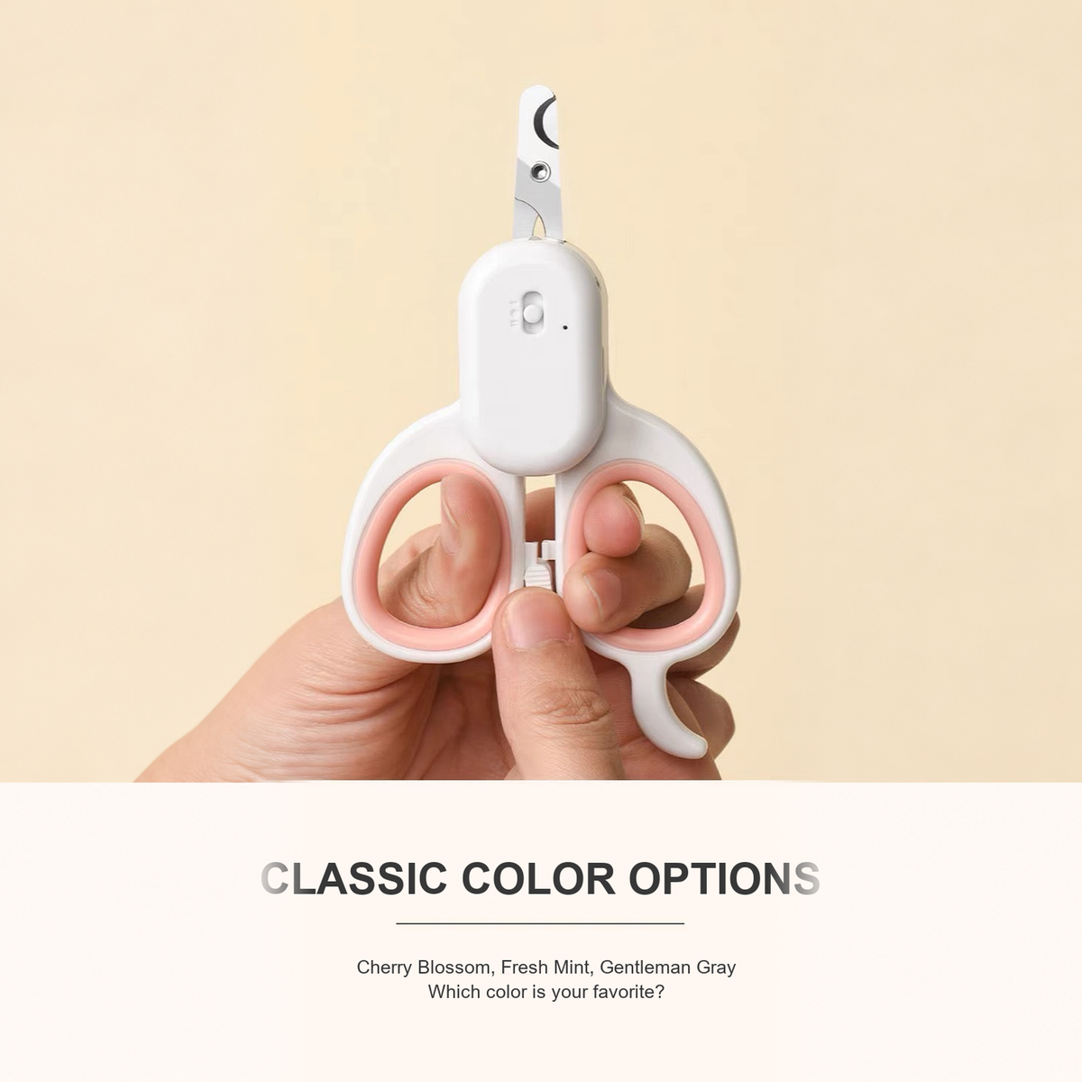 Corrected detail image 12 for LED cat nail scissors