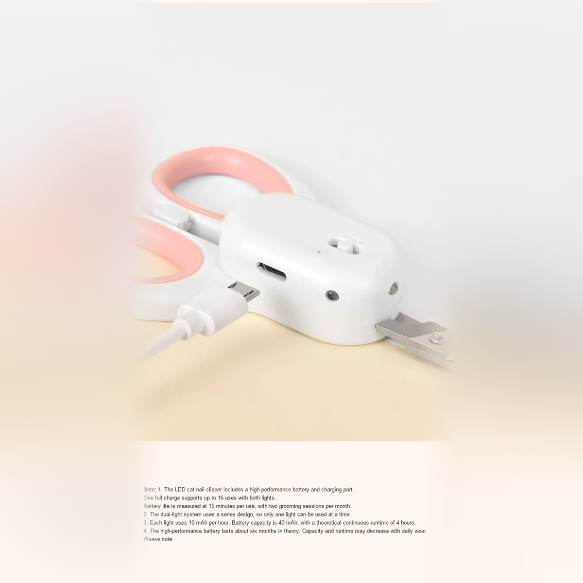 Corrected detail image 14 for LED cat nail scissors