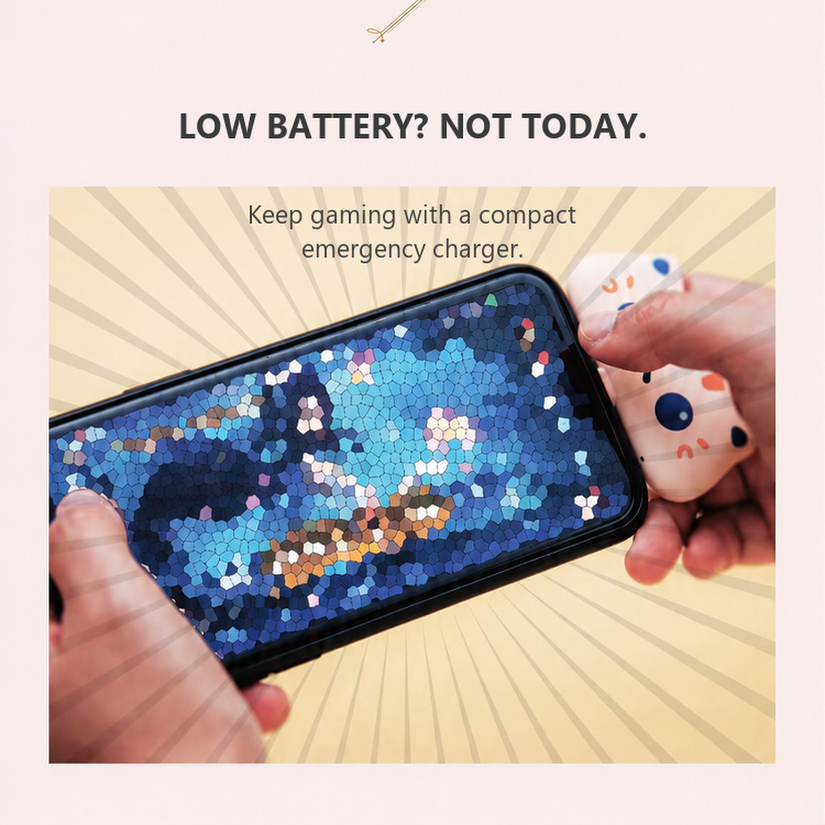 Spacecraft pet emergency power bank low-battery gaming scenario [Gallery: Lifestyle]